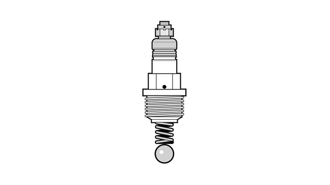 Oil pressure relief valve